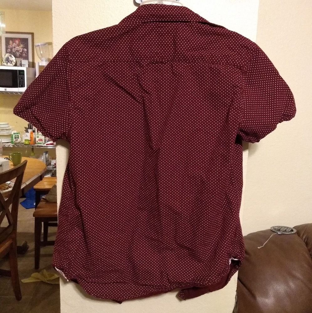 Red Button down - Picture 2 of 2